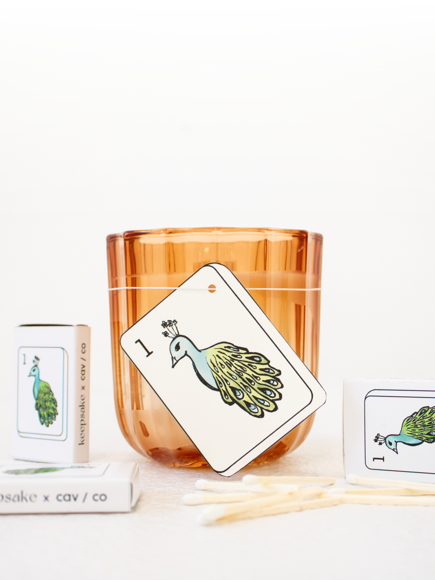 CAV CO X Keepsake Bird Bam Mahjong Candle - Coastal Waters + Jade 8 oz.