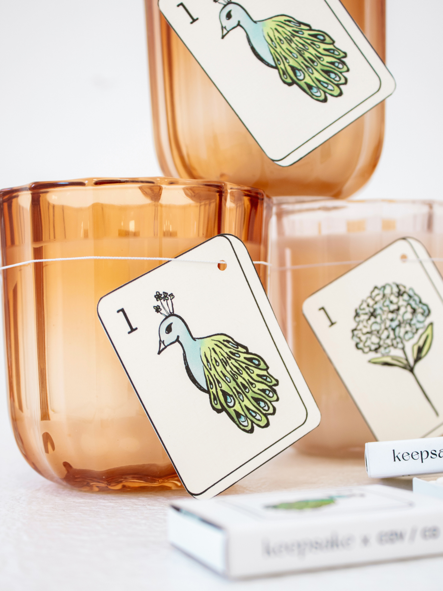 CAV CO X Keepsake Bird Bam Mahjong Candle - Coastal Waters + Jade 8 oz.