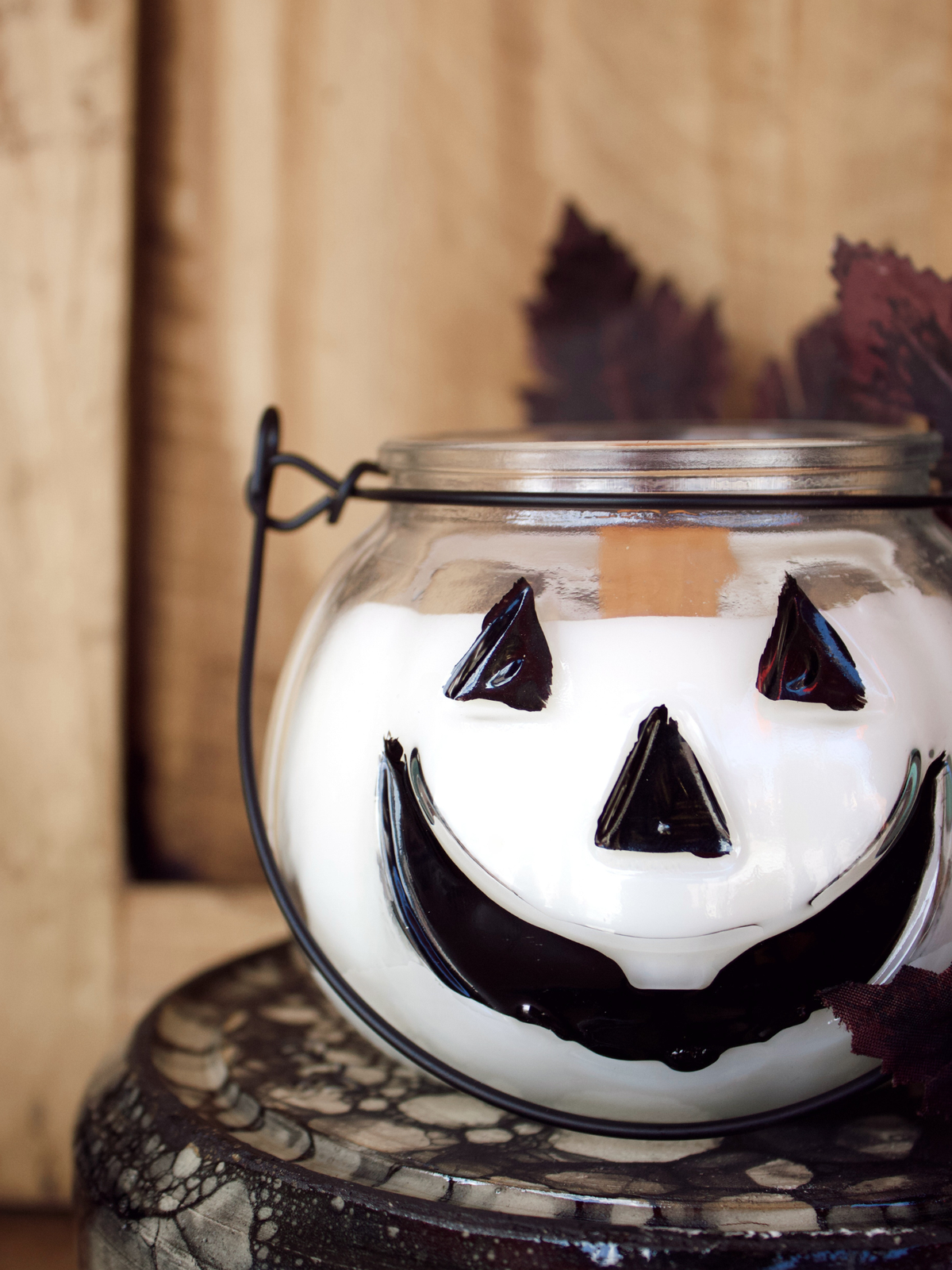 Limited edition Jack 10.5 oz wood wick candle from the Keepsake Autumn Collection 2026, no lid
